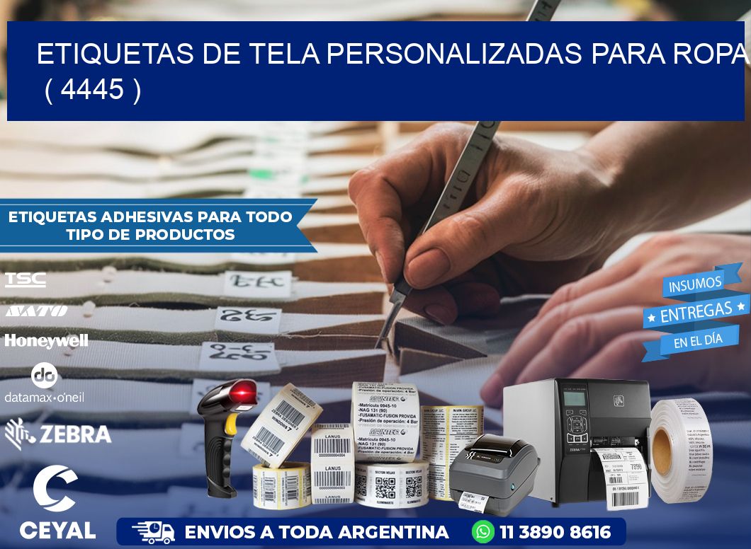 ETIQUETAS DE TELA PERSONALIZADAS PARA ROPA   ( 4445 )