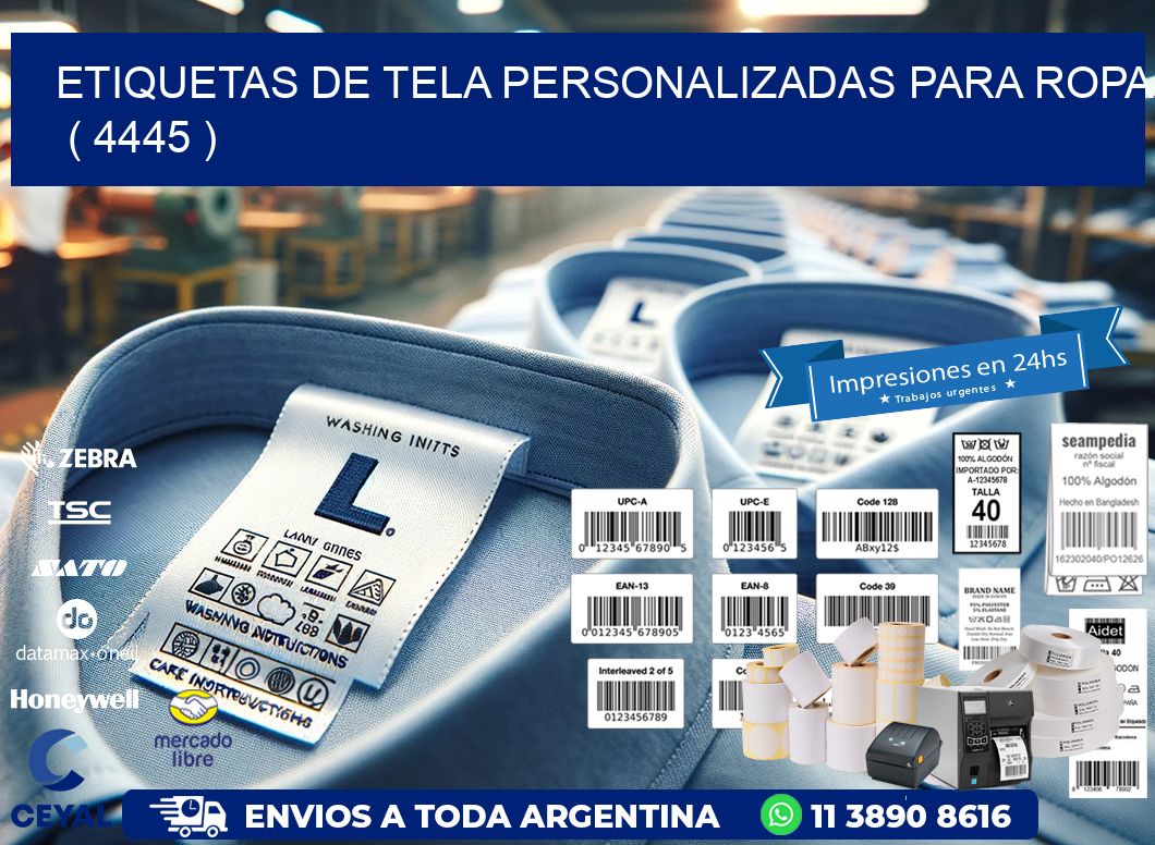 ETIQUETAS DE TELA PERSONALIZADAS PARA ROPA   ( 4445 )