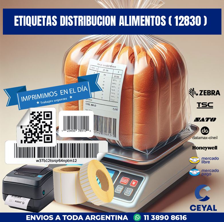ETIQUETAS DISTRIBUCION ALIMENTOS ( 12830 )