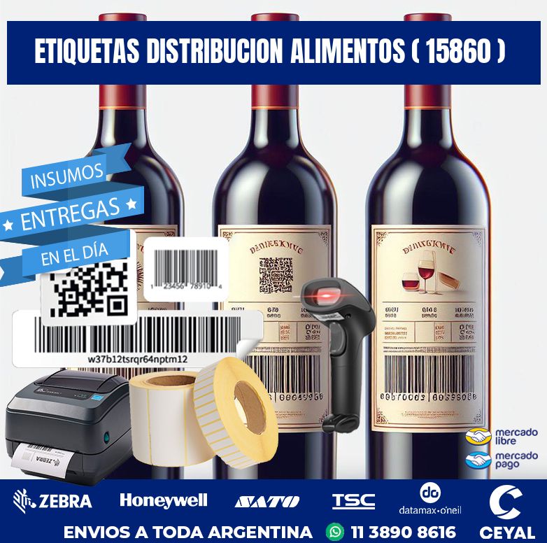 ETIQUETAS DISTRIBUCION ALIMENTOS ( 15860 )
