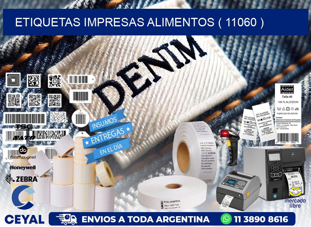 ETIQUETAS IMPRESAS ALIMENTOS ( 11060 )