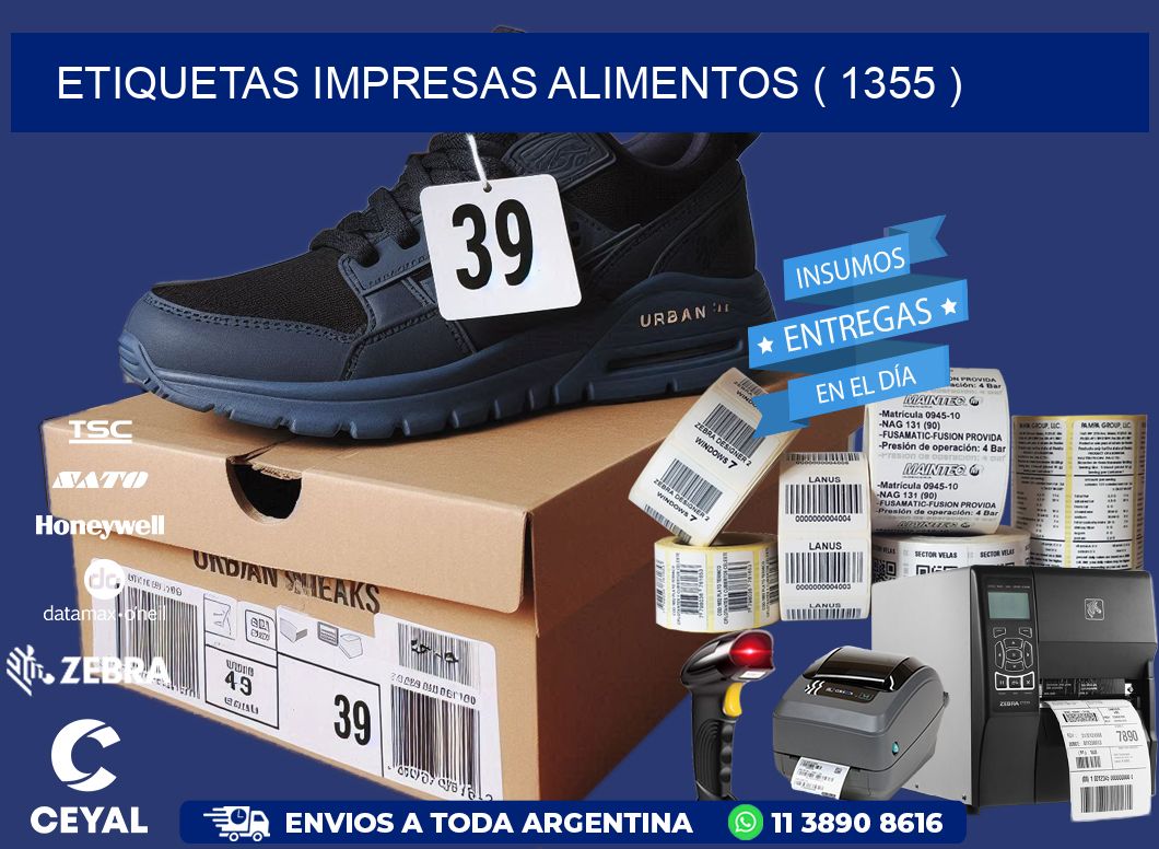 ETIQUETAS IMPRESAS ALIMENTOS ( 1355 )