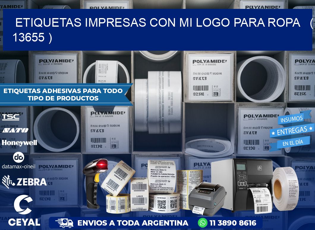ETIQUETAS IMPRESAS CON MI LOGO PARA ROPA   ( 13655 )