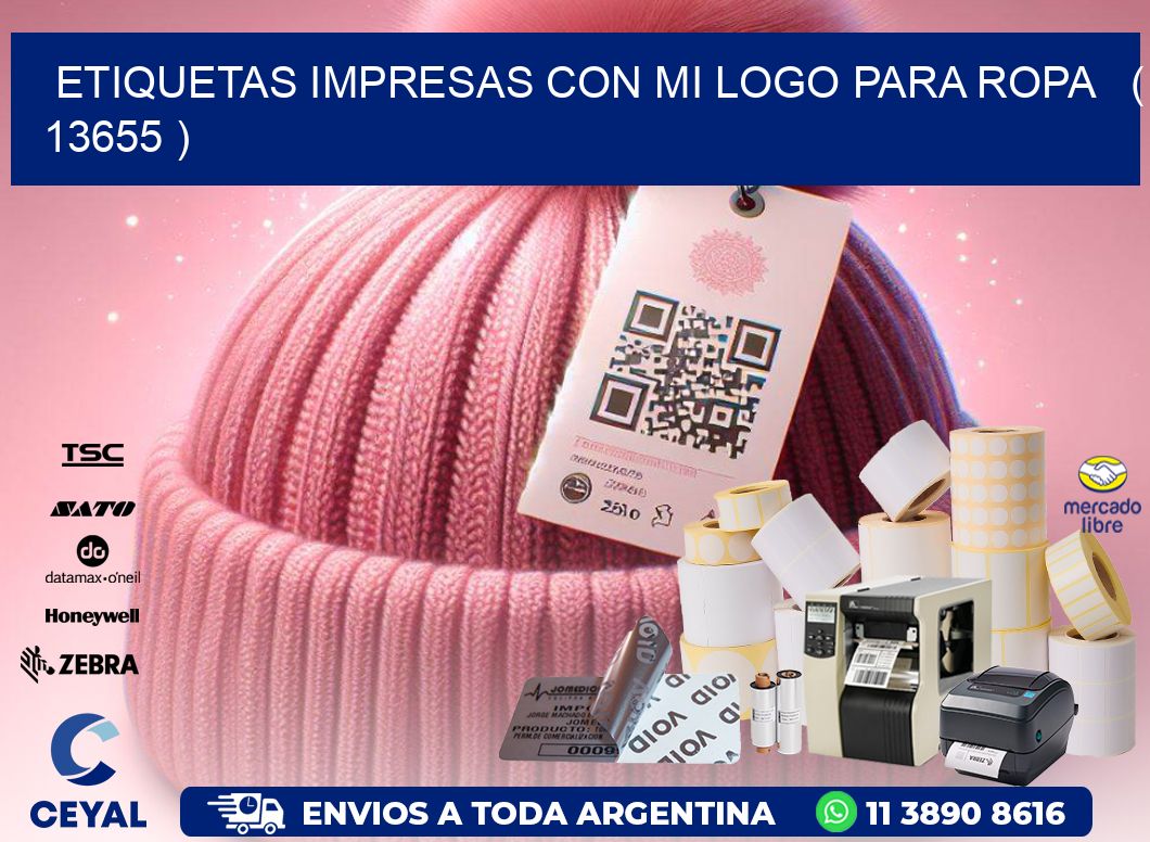 ETIQUETAS IMPRESAS CON MI LOGO PARA ROPA   ( 13655 )