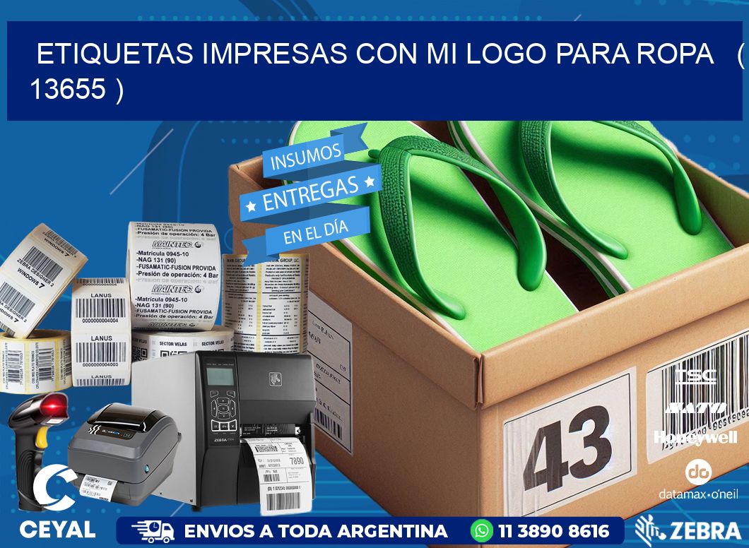 ETIQUETAS IMPRESAS CON MI LOGO PARA ROPA   ( 13655 )