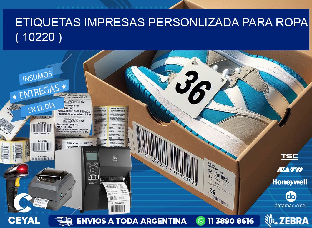 ETIQUETAS IMPRESAS PERSONLIZADA PARA ROPA   ( 10220 )