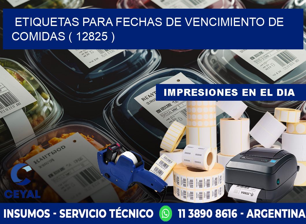 ETIQUETAS PARA FECHAS DE VENCIMIENTO DE COMIDAS ( 12825 )