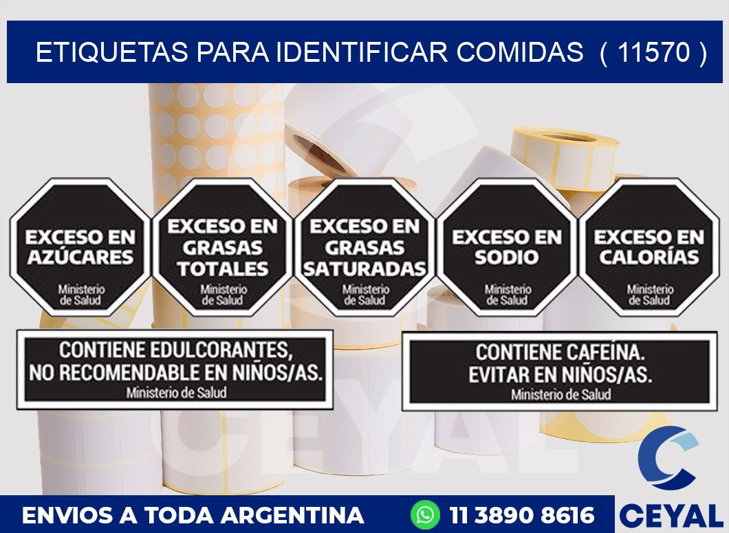 ETIQUETAS PARA IDENTIFICAR COMIDAS  ( 11570 )