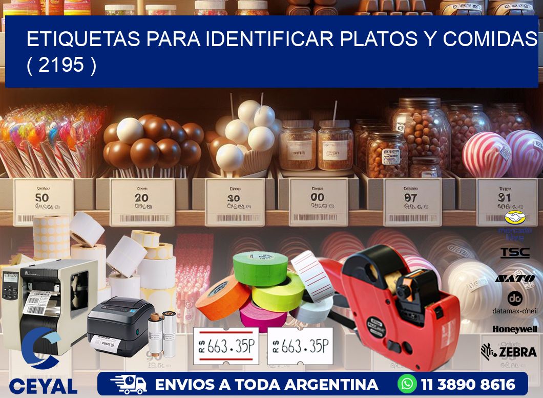 ETIQUETAS PARA IDENTIFICAR PLATOS Y COMIDAS ( 2195 )