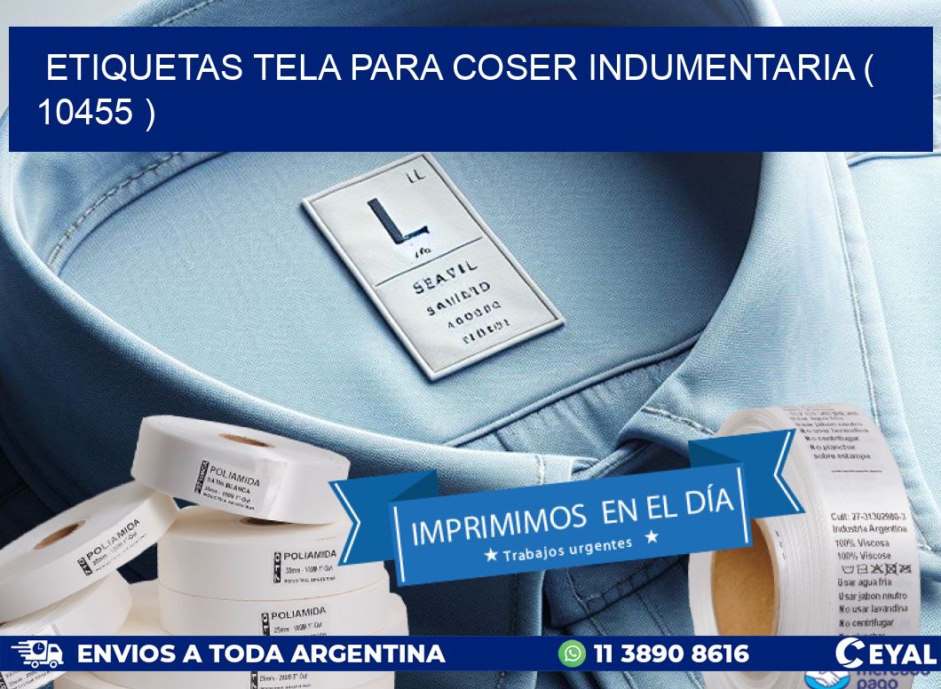 ETIQUETAS TELA PARA COSER INDUMENTARIA ( 10455 )