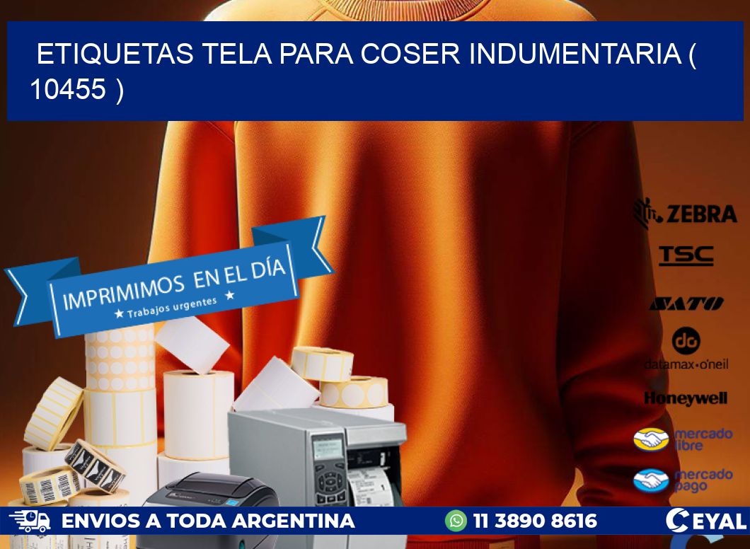 ETIQUETAS TELA PARA COSER INDUMENTARIA ( 10455 )