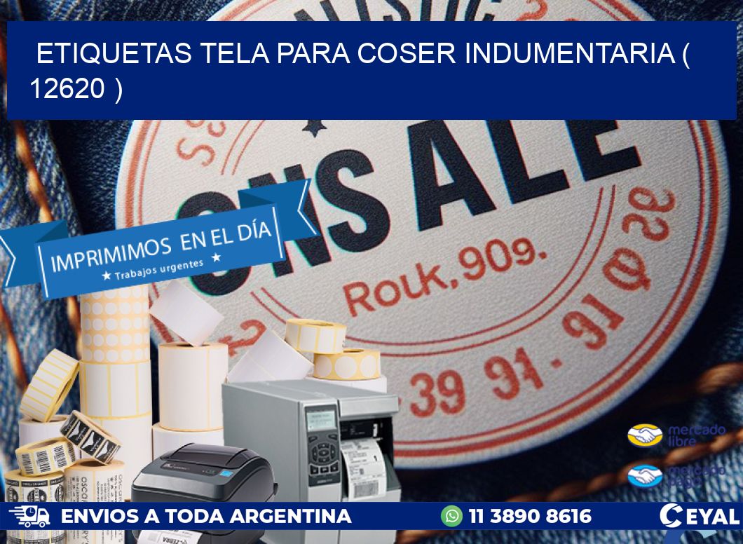 ETIQUETAS TELA PARA COSER INDUMENTARIA ( 12620 )