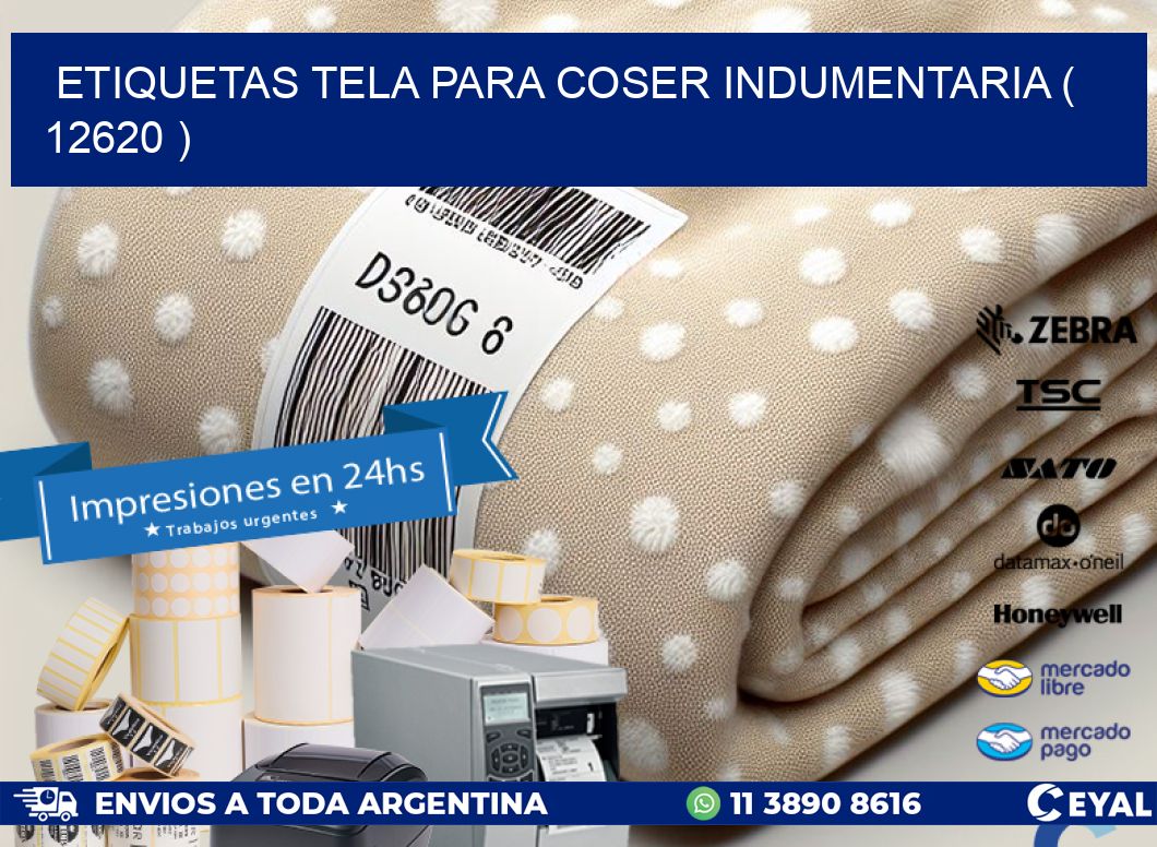 ETIQUETAS TELA PARA COSER INDUMENTARIA ( 12620 )