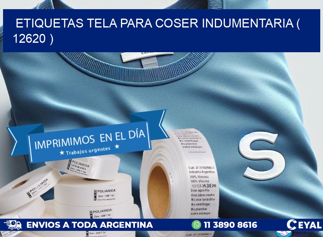 ETIQUETAS TELA PARA COSER INDUMENTARIA ( 12620 )