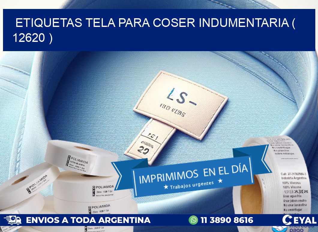 ETIQUETAS TELA PARA COSER INDUMENTARIA ( 12620 )