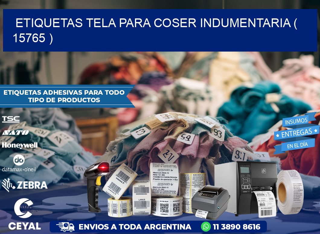 ETIQUETAS TELA PARA COSER INDUMENTARIA ( 15765 )