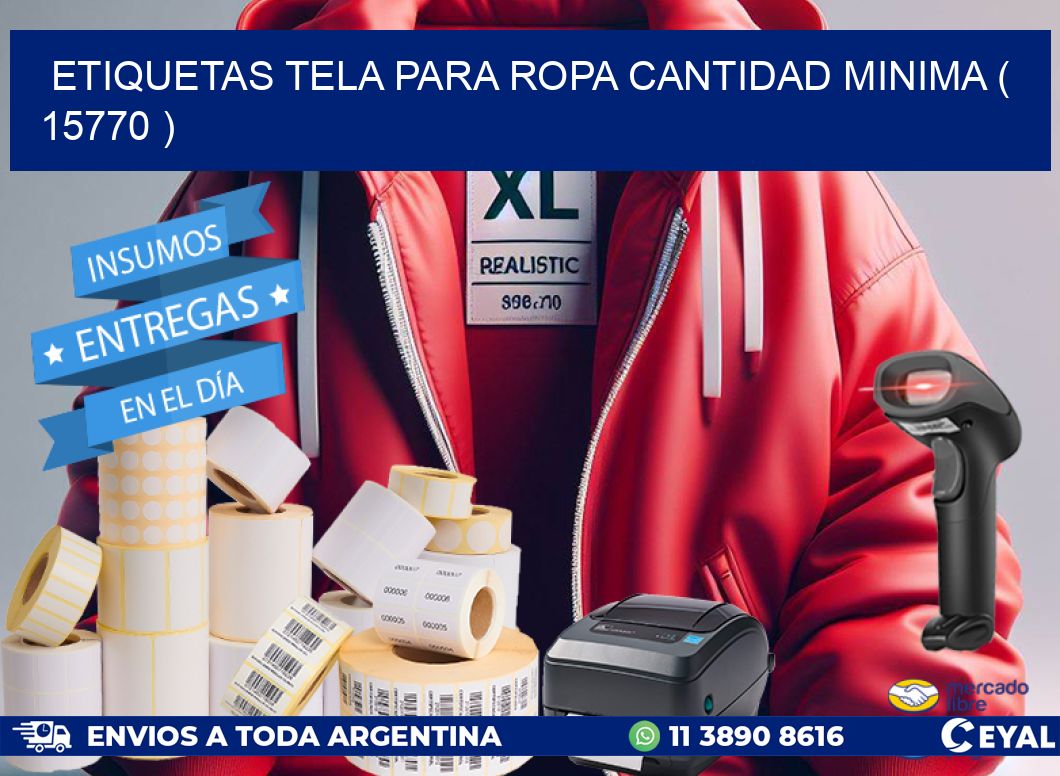 ETIQUETAS TELA PARA ROPA CANTIDAD MINIMA ( 15770 )