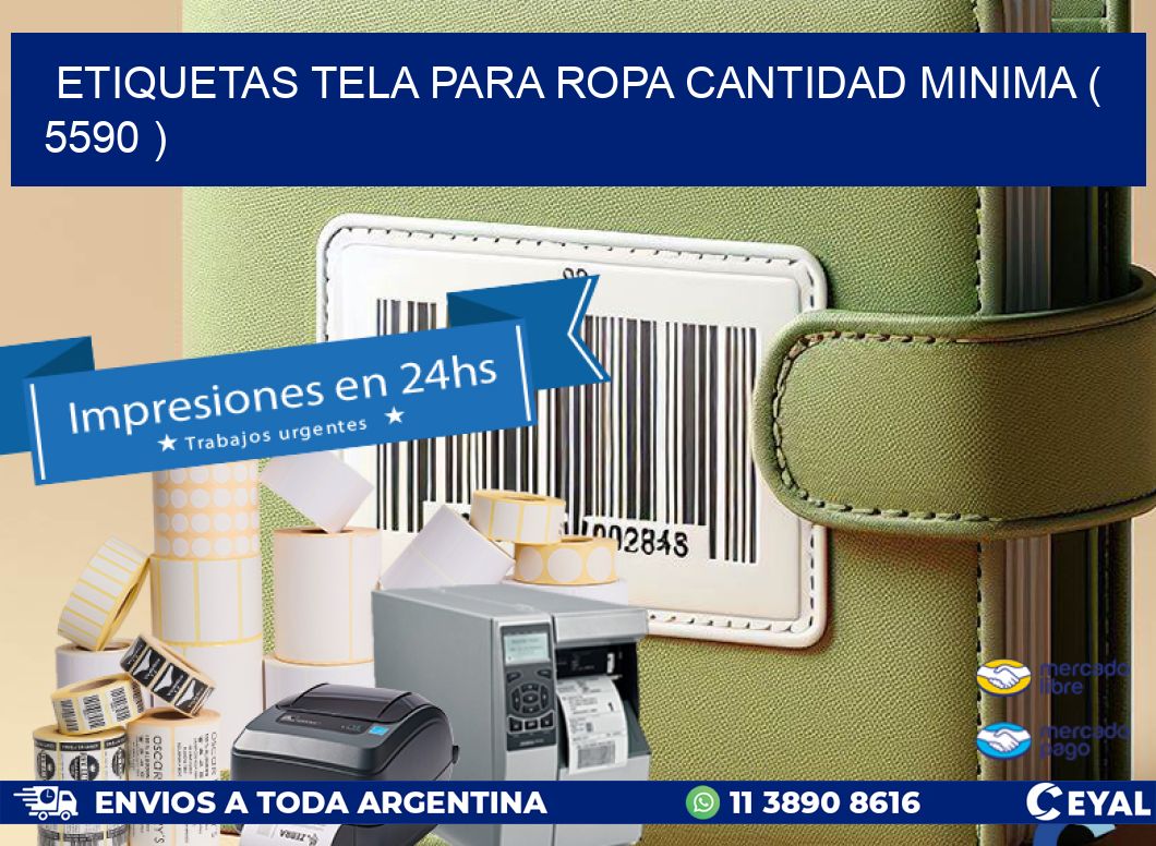 ETIQUETAS TELA PARA ROPA CANTIDAD MINIMA ( 5590 )