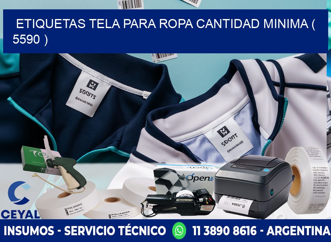 ETIQUETAS TELA PARA ROPA CANTIDAD MINIMA ( 5590 )