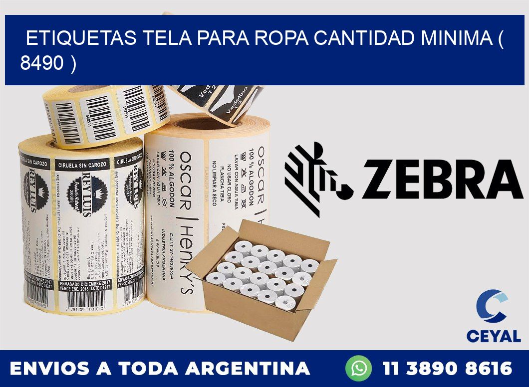 ETIQUETAS TELA PARA ROPA CANTIDAD MINIMA ( 8490 )