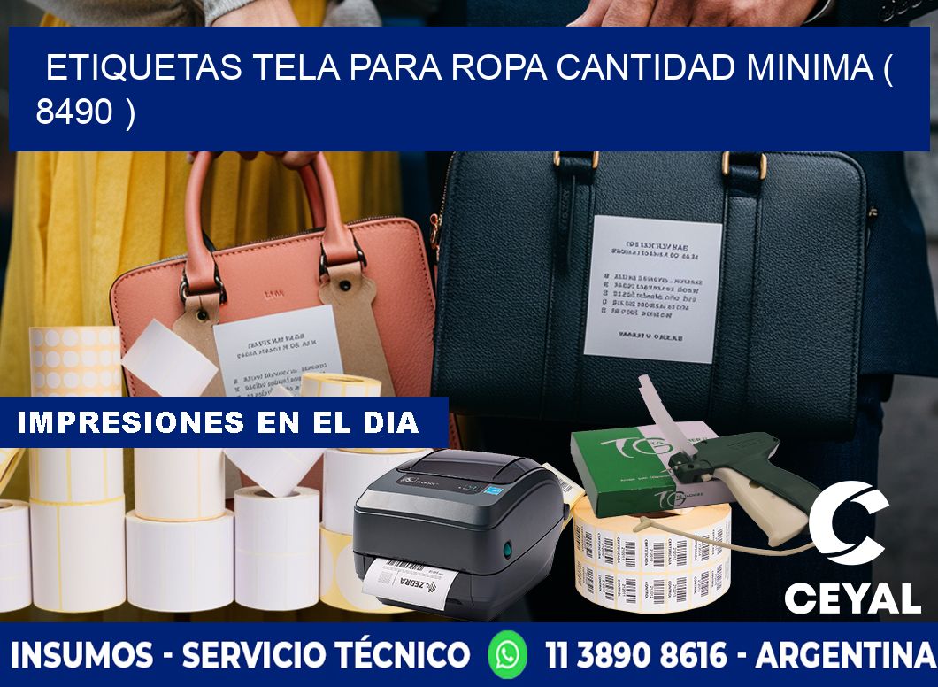 ETIQUETAS TELA PARA ROPA CANTIDAD MINIMA ( 8490 )