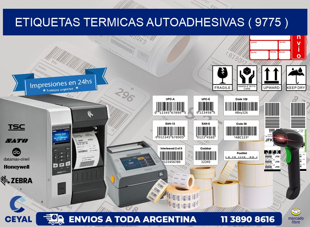 ETIQUETAS TERMICAS AUTOADHESIVAS ( 9775 )
