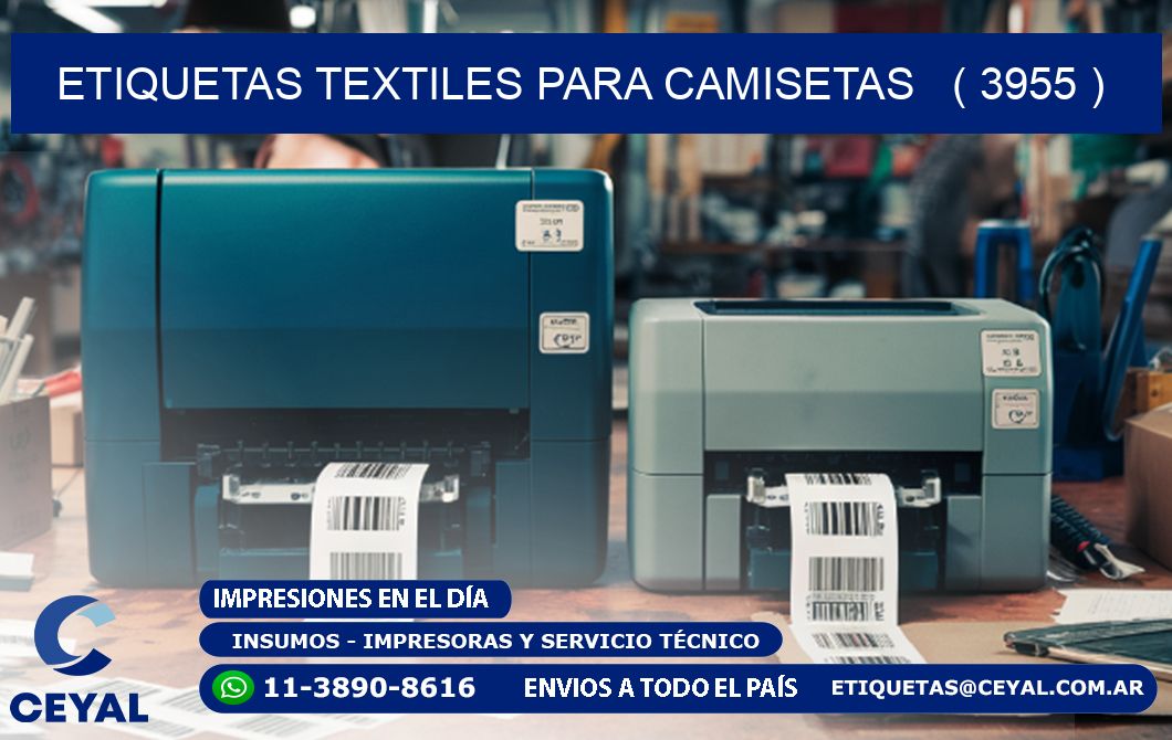 ETIQUETAS TEXTILES PARA CAMISETAS   ( 3955 )