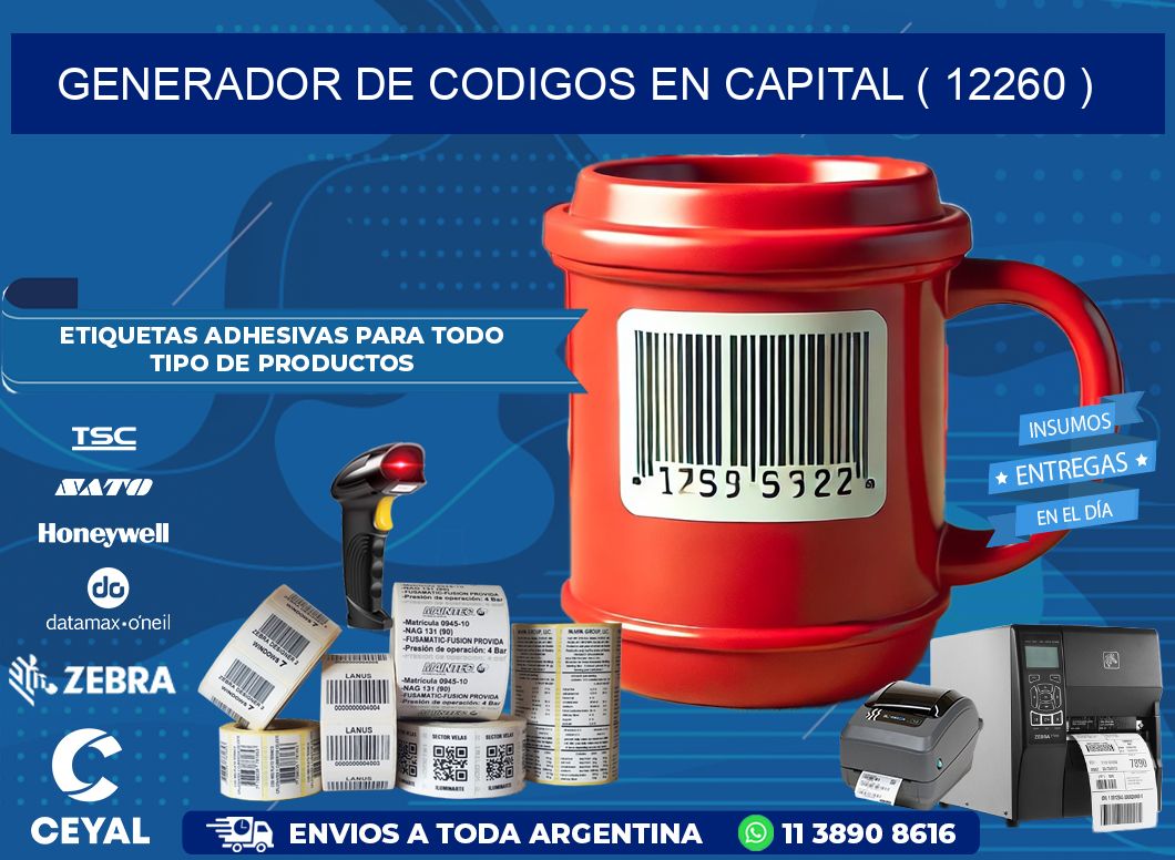 GENERADOR DE CODIGOS EN CAPITAL ( 12260 )