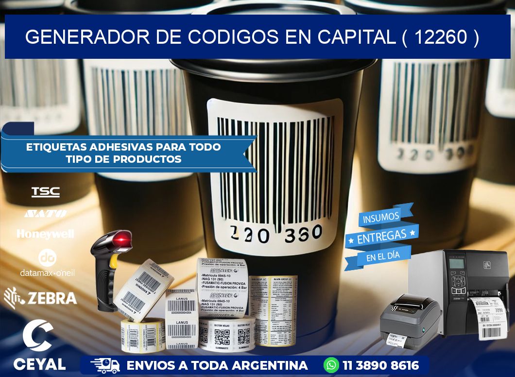 GENERADOR DE CODIGOS EN CAPITAL ( 12260 )