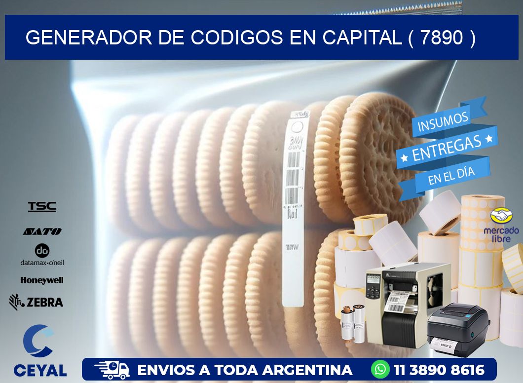 GENERADOR DE CODIGOS EN CAPITAL ( 7890 )
