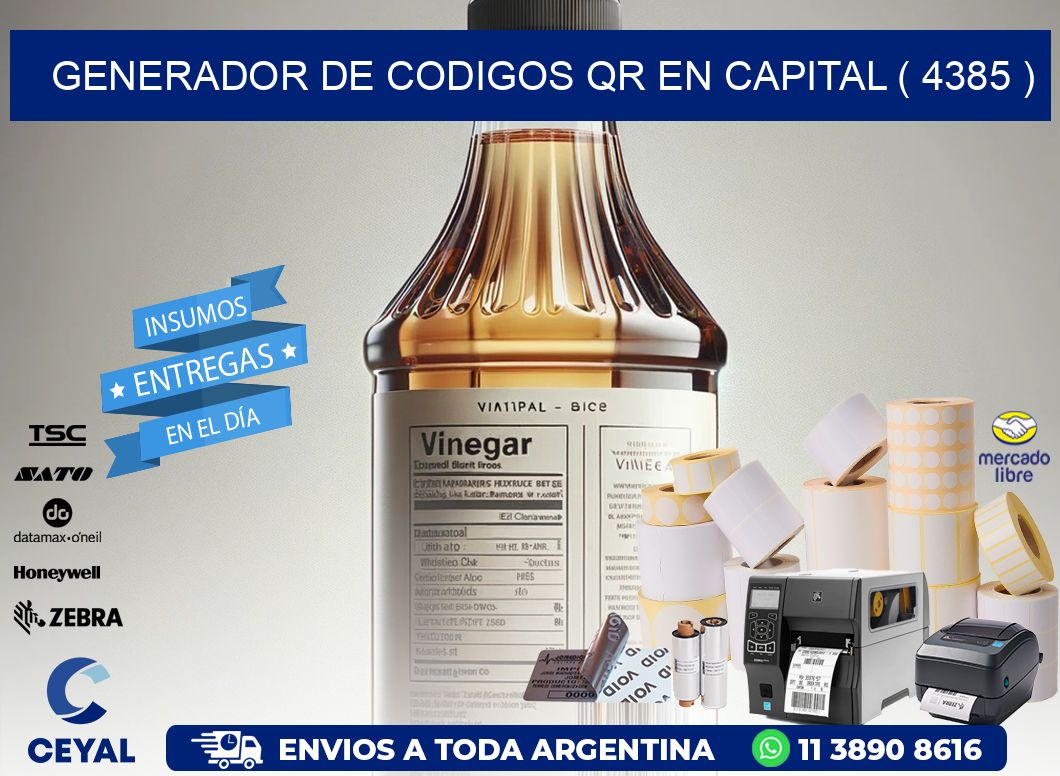 GENERADOR DE CODIGOS QR EN CAPITAL ( 4385 )