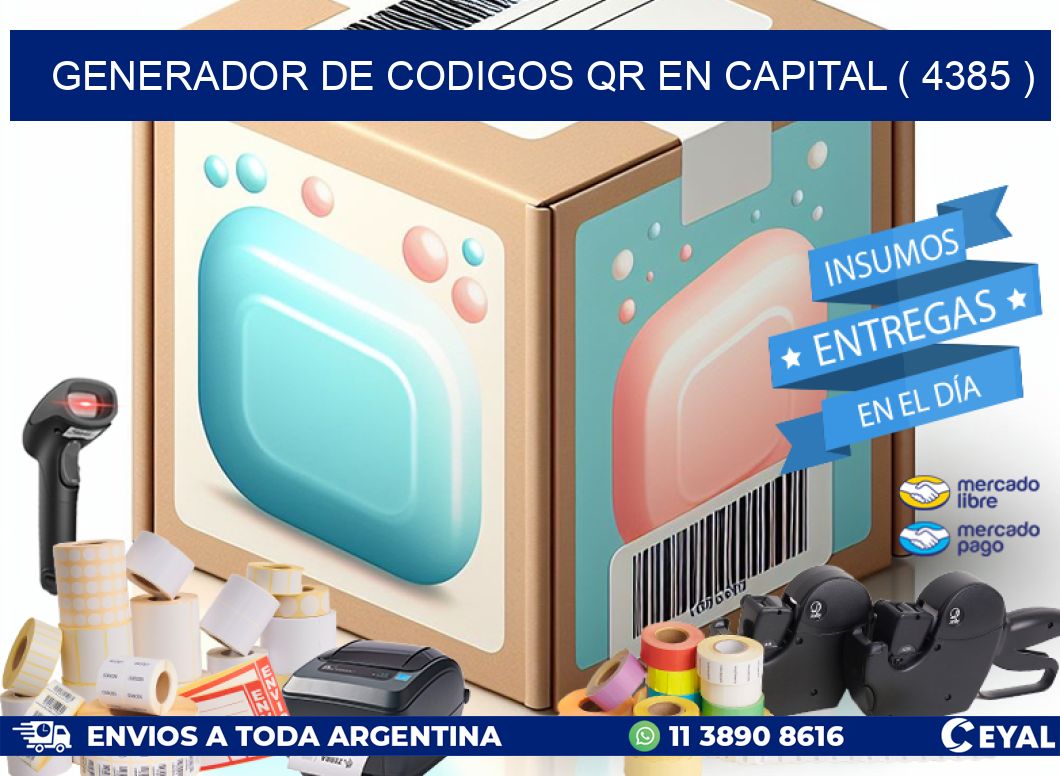 GENERADOR DE CODIGOS QR EN CAPITAL ( 4385 )