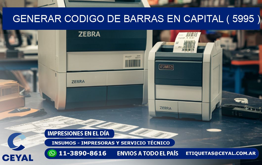 GENERAR CODIGO DE BARRAS EN CAPITAL ( 5995 )