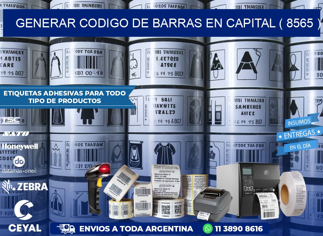 GENERAR CODIGO DE BARRAS EN CAPITAL ( 8565 )