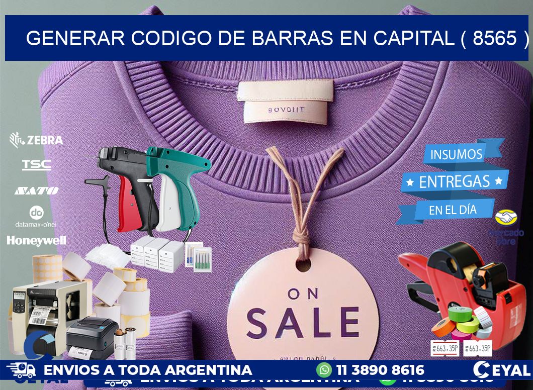 GENERAR CODIGO DE BARRAS EN CAPITAL ( 8565 )