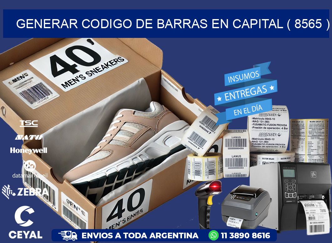 GENERAR CODIGO DE BARRAS EN CAPITAL ( 8565 )
