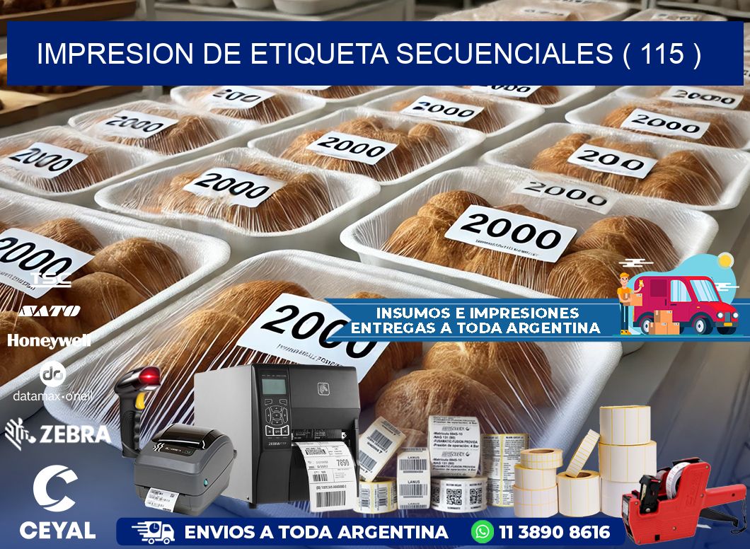 IMPRESION DE ETIQUETA SECUENCIALES ( 115 )