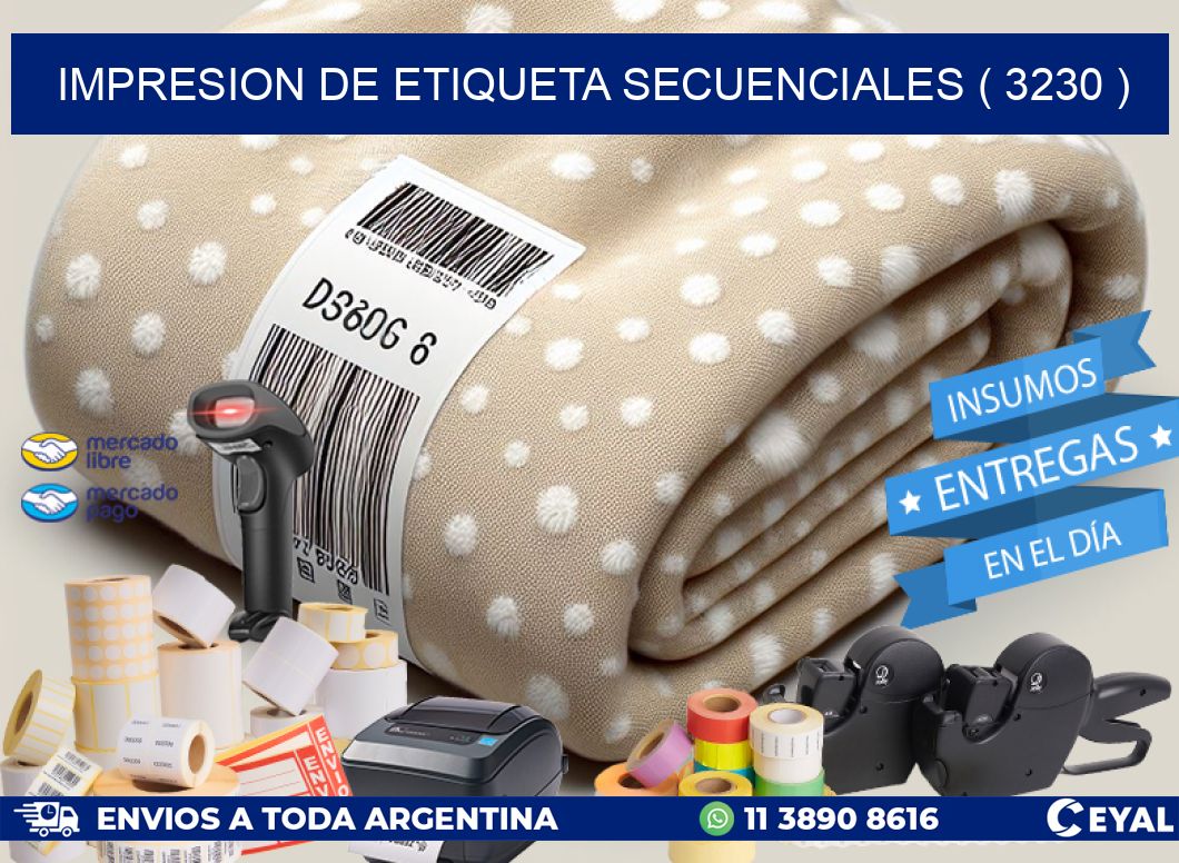 IMPRESION DE ETIQUETA SECUENCIALES ( 3230 )