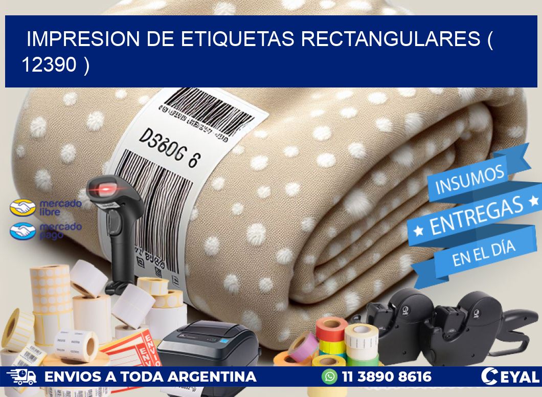 IMPRESION DE ETIQUETAS RECTANGULARES ( 12390 )