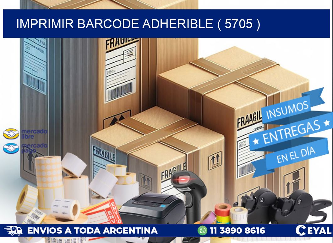 IMPRIMIR BARCODE ADHERIBLE ( 5705 )