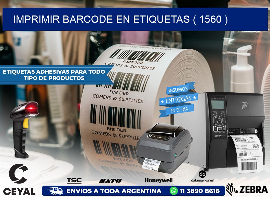 IMPRIMIR BARCODE EN ETIQUETAS ( 1560 )