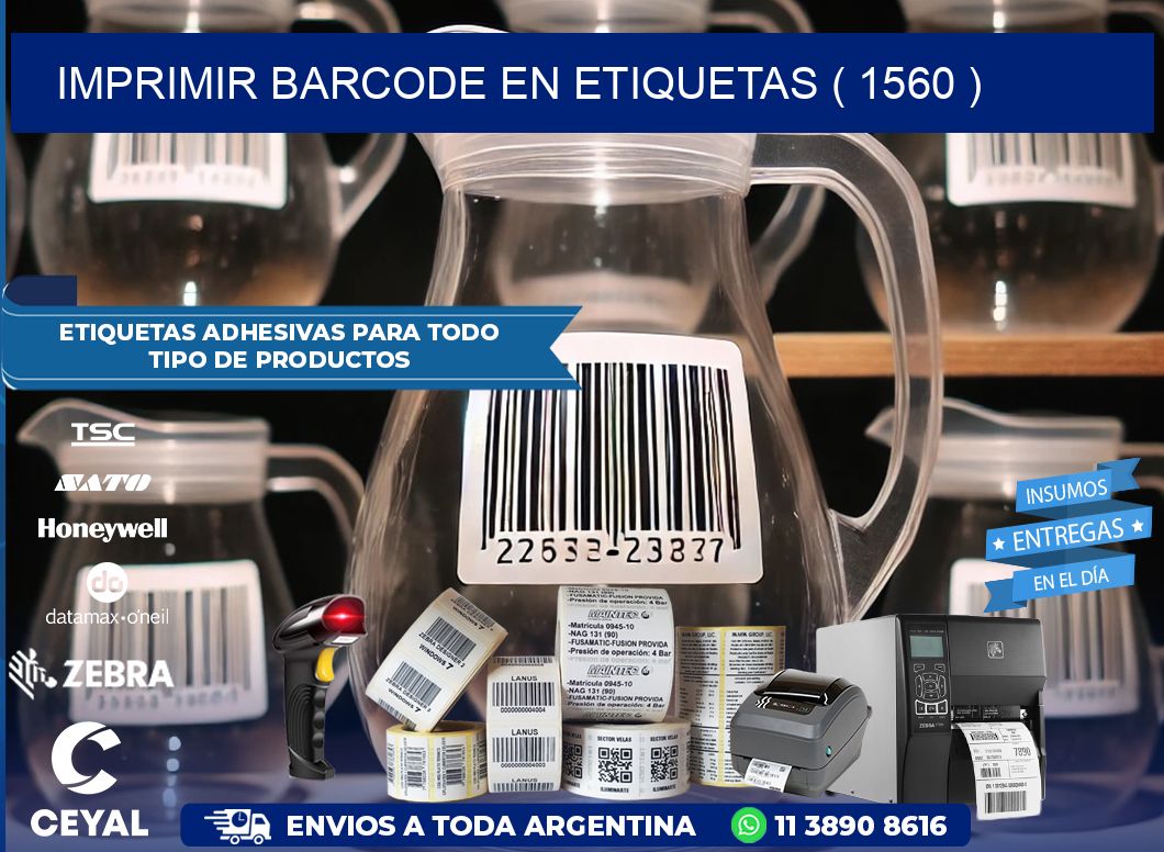 IMPRIMIR BARCODE EN ETIQUETAS ( 1560 )
