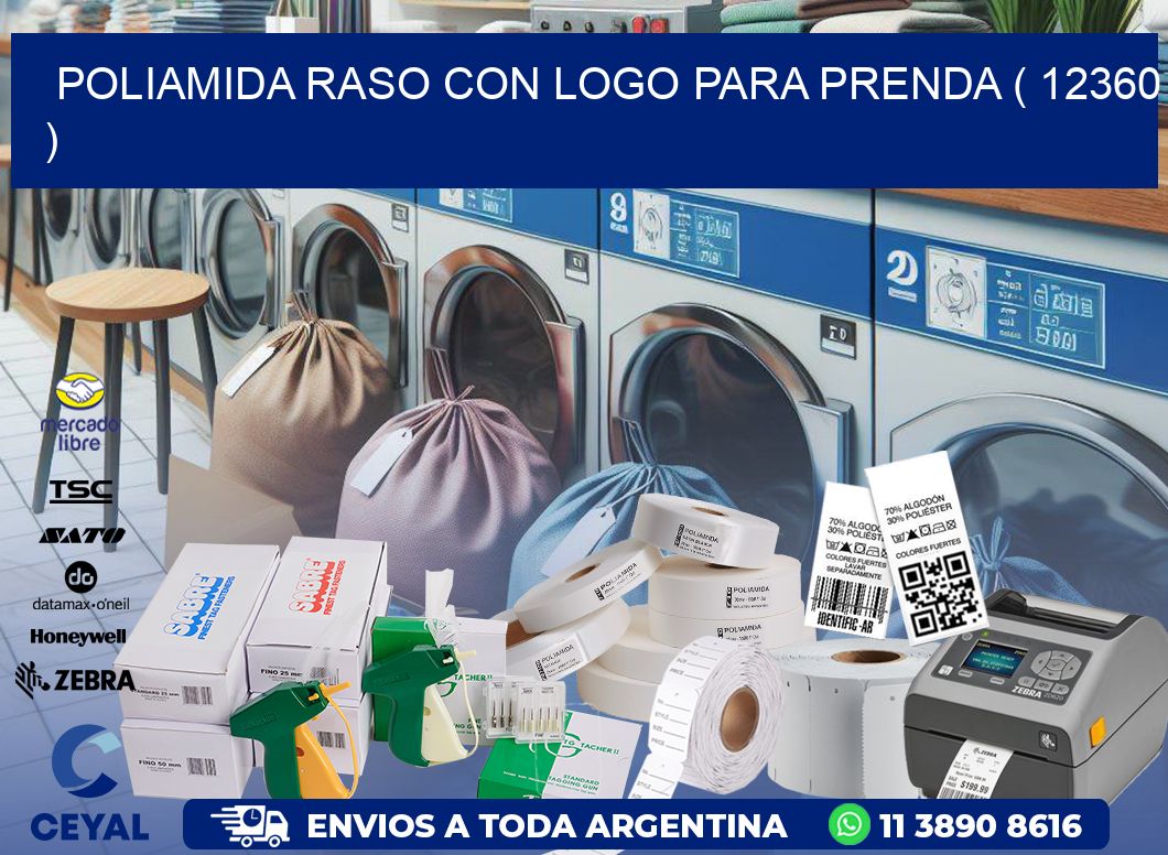 POLIAMIDA RASO CON LOGO PARA PRENDA ( 12360 )