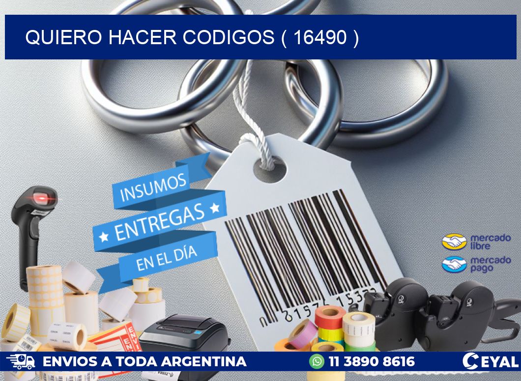 QUIERO HACER CODIGOS ( 16490 )