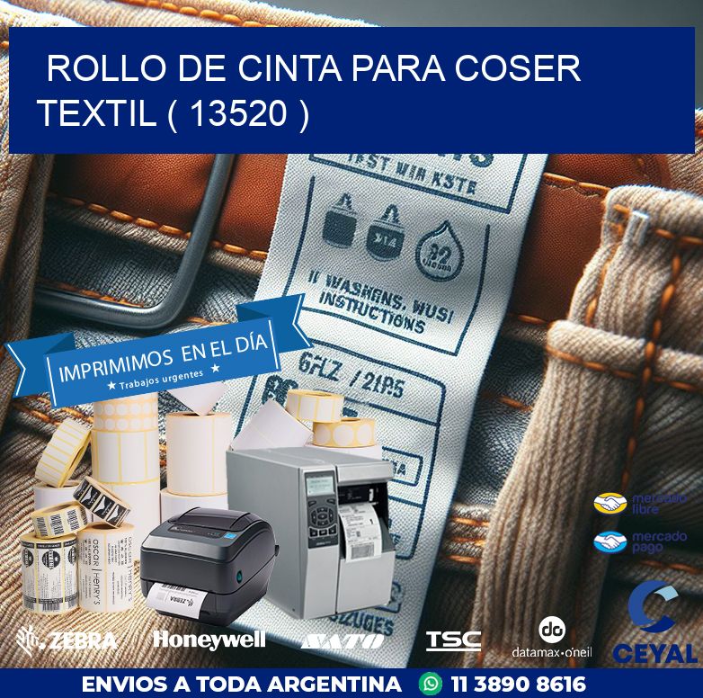 ROLLO DE CINTA PARA COSER TEXTIL ( 13520 )