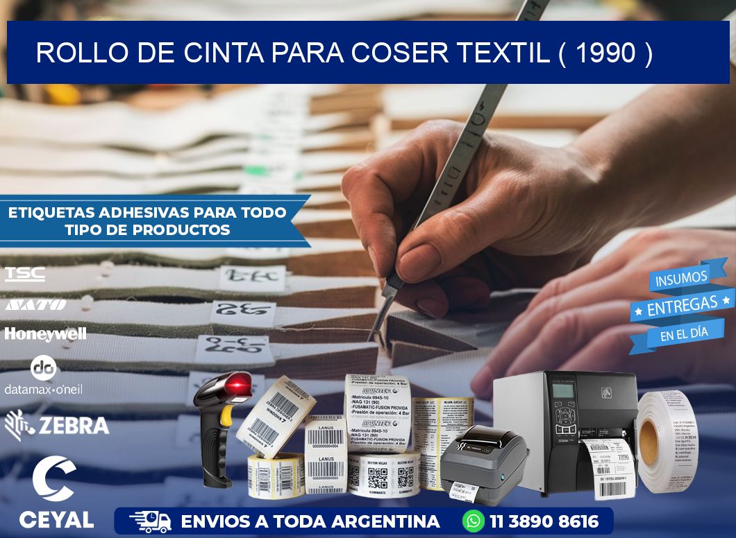 ROLLO DE CINTA PARA COSER TEXTIL ( 1990 )