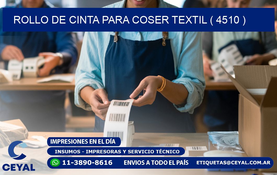 ROLLO DE CINTA PARA COSER TEXTIL ( 4510 )