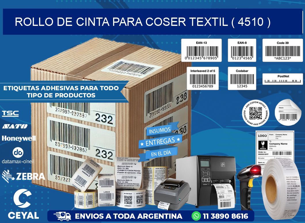 ROLLO DE CINTA PARA COSER TEXTIL ( 4510 )
