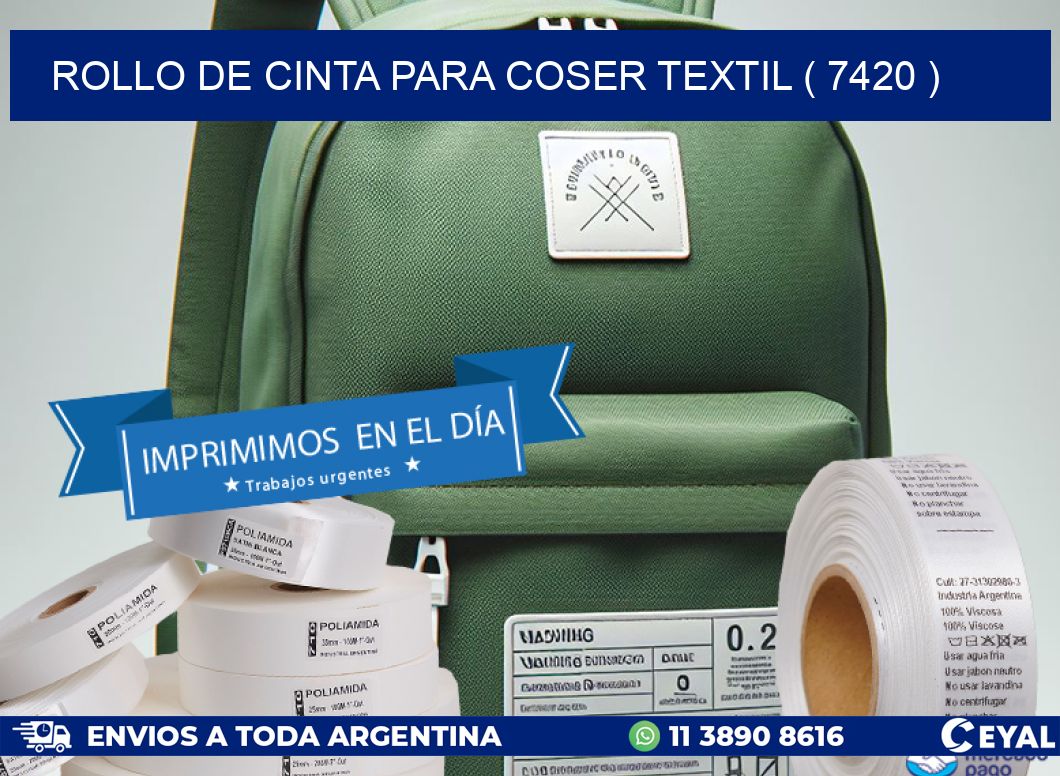 ROLLO DE CINTA PARA COSER TEXTIL ( 7420 )
