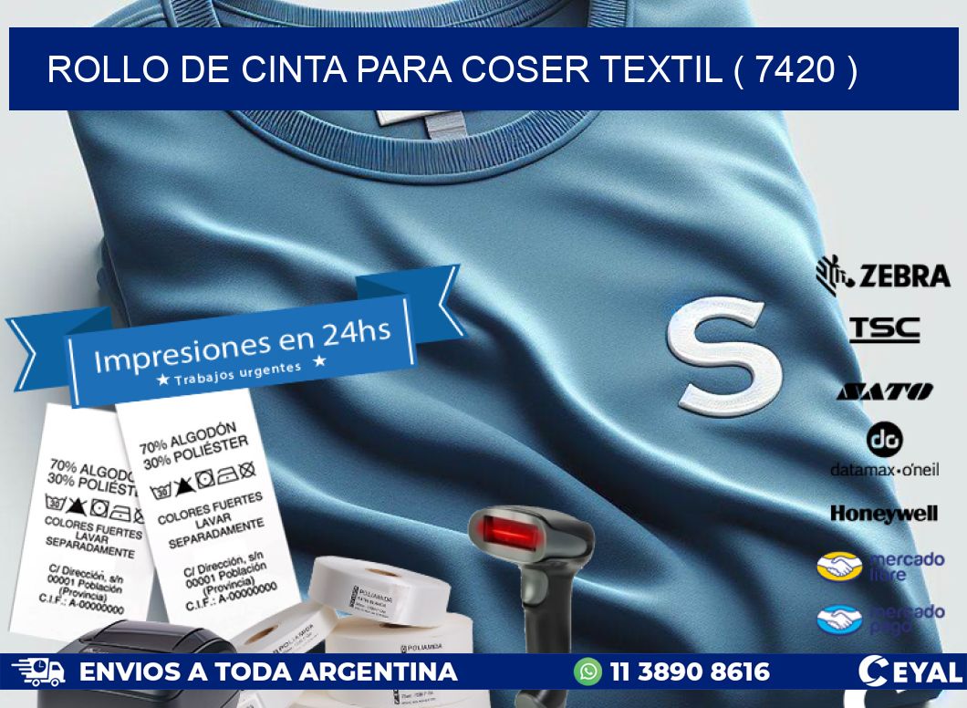 ROLLO DE CINTA PARA COSER TEXTIL ( 7420 )